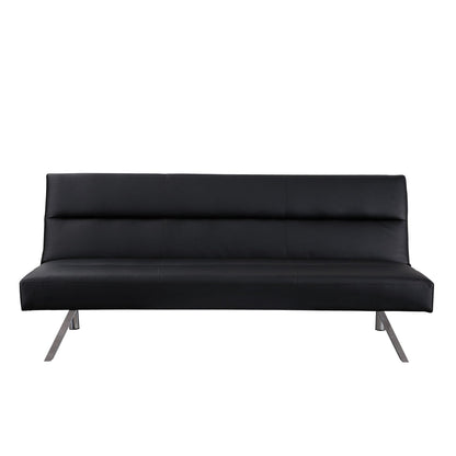 Divano letto futon moderno, divano futon convertibile, divano letto in lino con schienale diviso per soggiorno