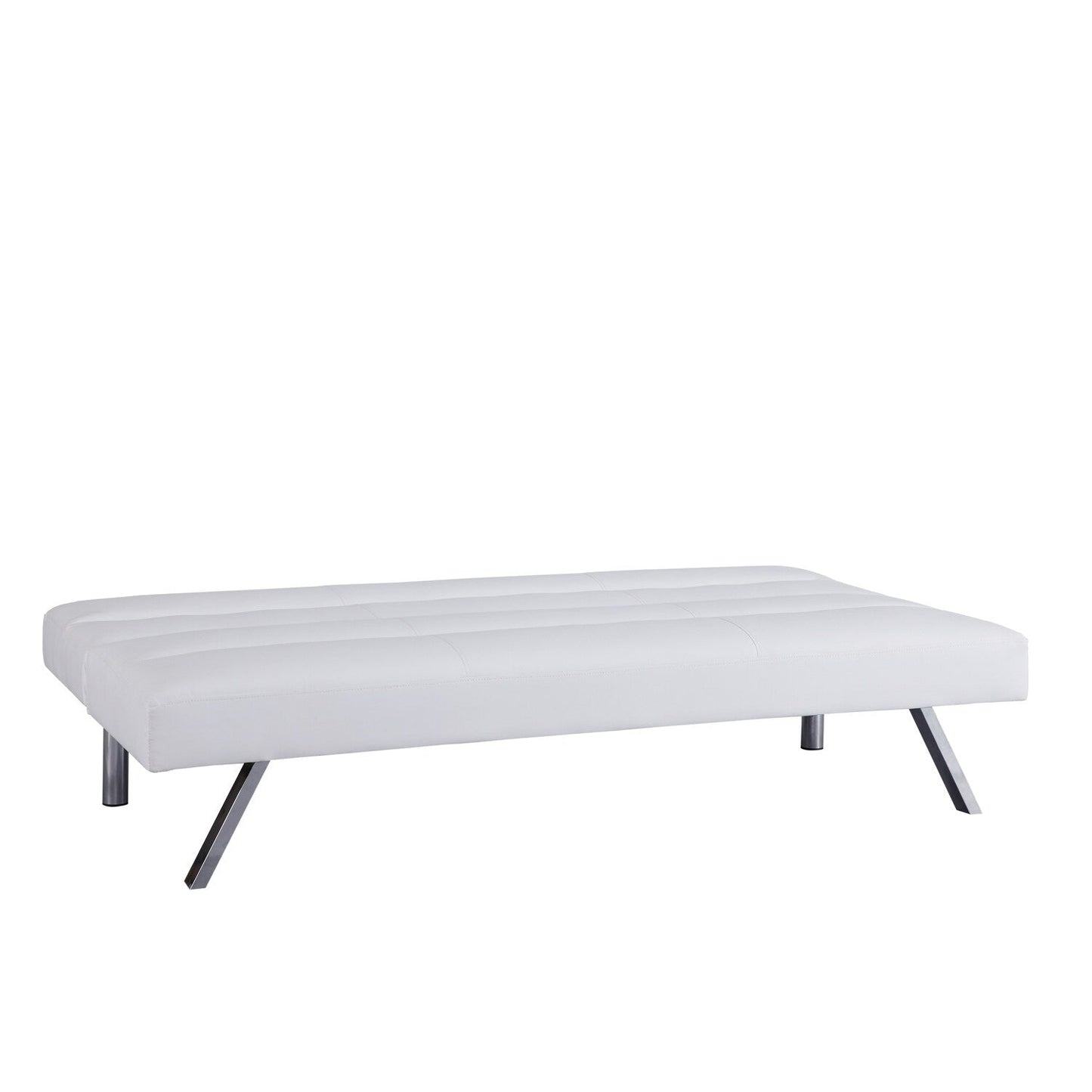 Divano letto futon moderno, divano futon convertibile, divano letto in lino con schienale diviso per soggiorno