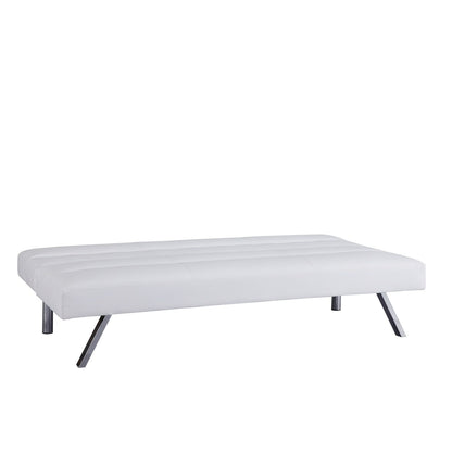 Divano letto futon moderno, divano futon convertibile, divano letto in lino con schienale diviso per soggiorno