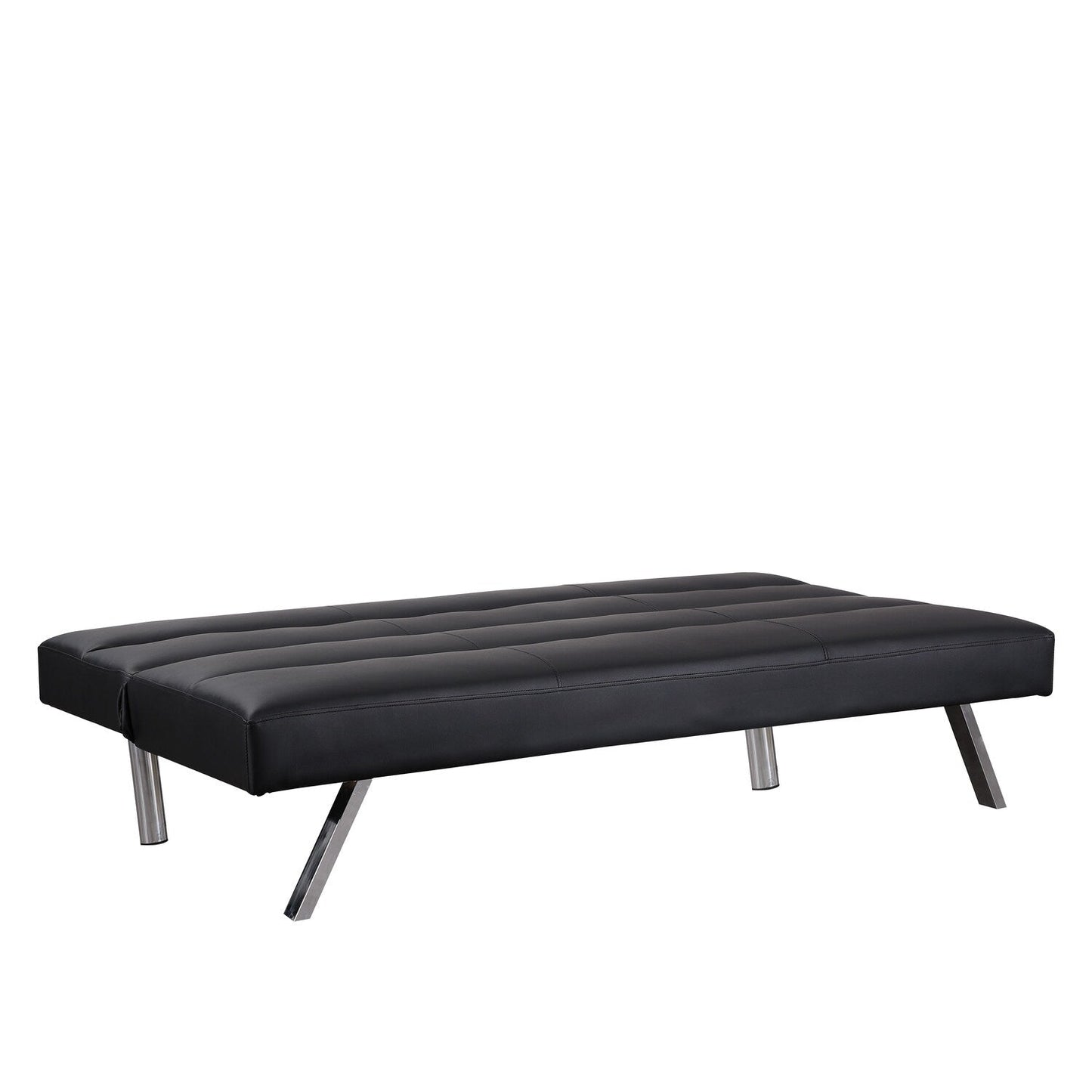 Divano letto futon moderno, divano futon convertibile, divano letto in lino con schienale diviso per soggiorno