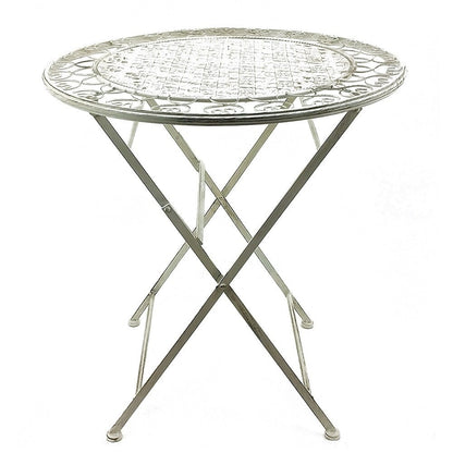 Modern Home Marseille Set da bistrot pieghevole in ferro anticato da 3 pezzi