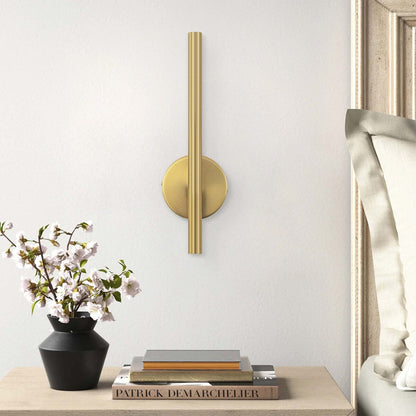 Applique da parete lineare a LED integrata in metallo, moderna e minimalista, industriale