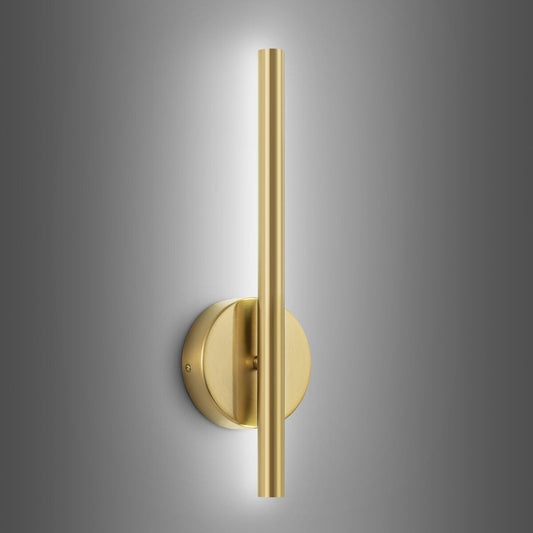 Applique da parete lineare a LED integrata in metallo, moderna e minimalista, industriale