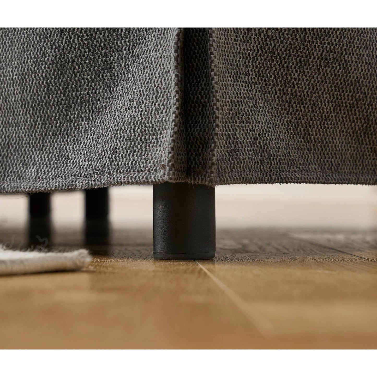 Divano angolare moderno a forma di L, reversibile, a 5 posti, con braccioli arrotolati, per soggiorno e appartamento