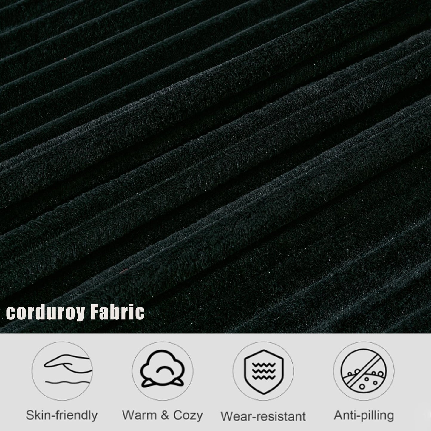 Divano componibile modulare moderno a 4 posti in velluto a coste a forma di L con design curvo e cuscini per lo schienale per il soggiorno