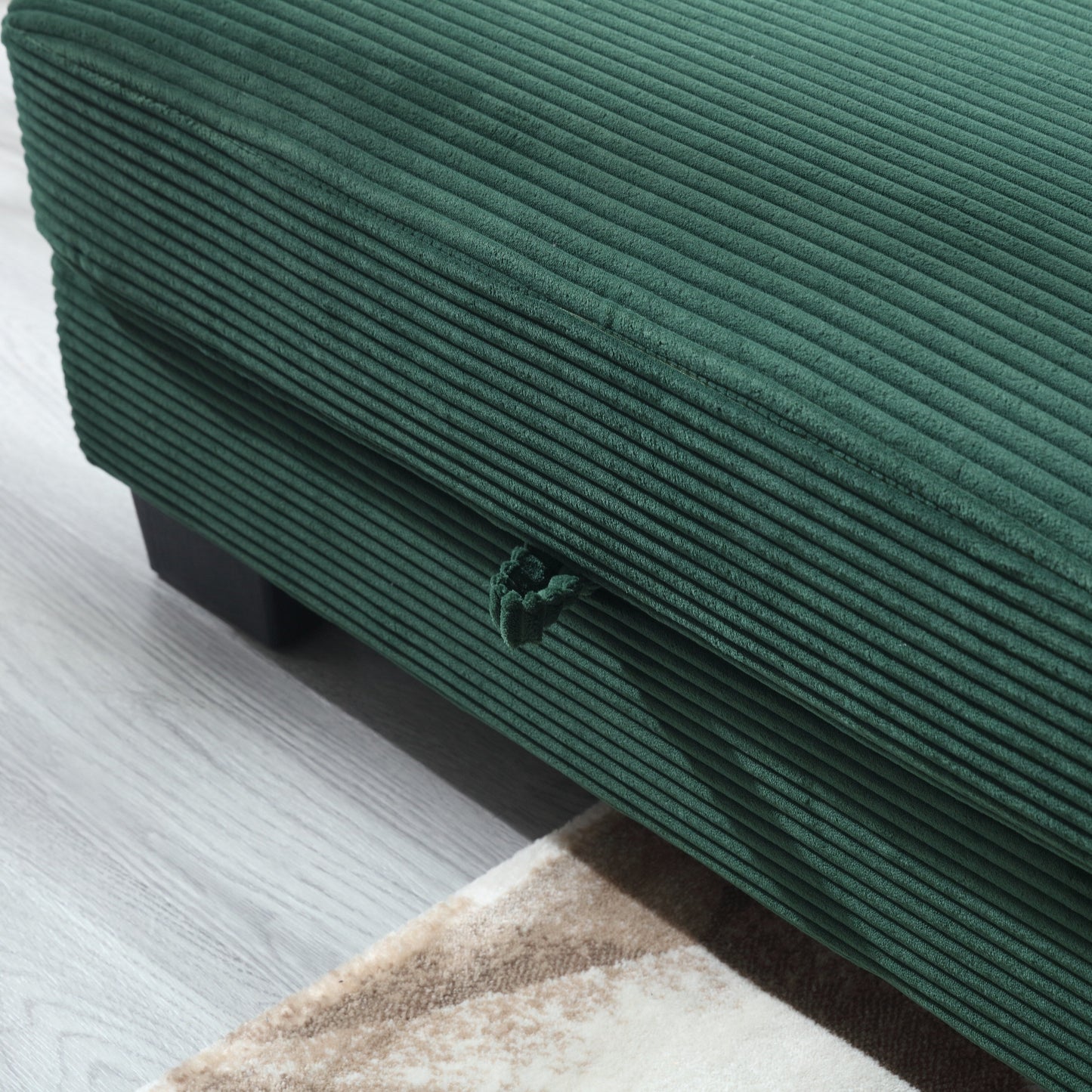 Divano moderno imbottito a forma di L, divano componibile modulare in velluto a 2 posti con sedute contenitore per soggiorno e appartamento 86.61