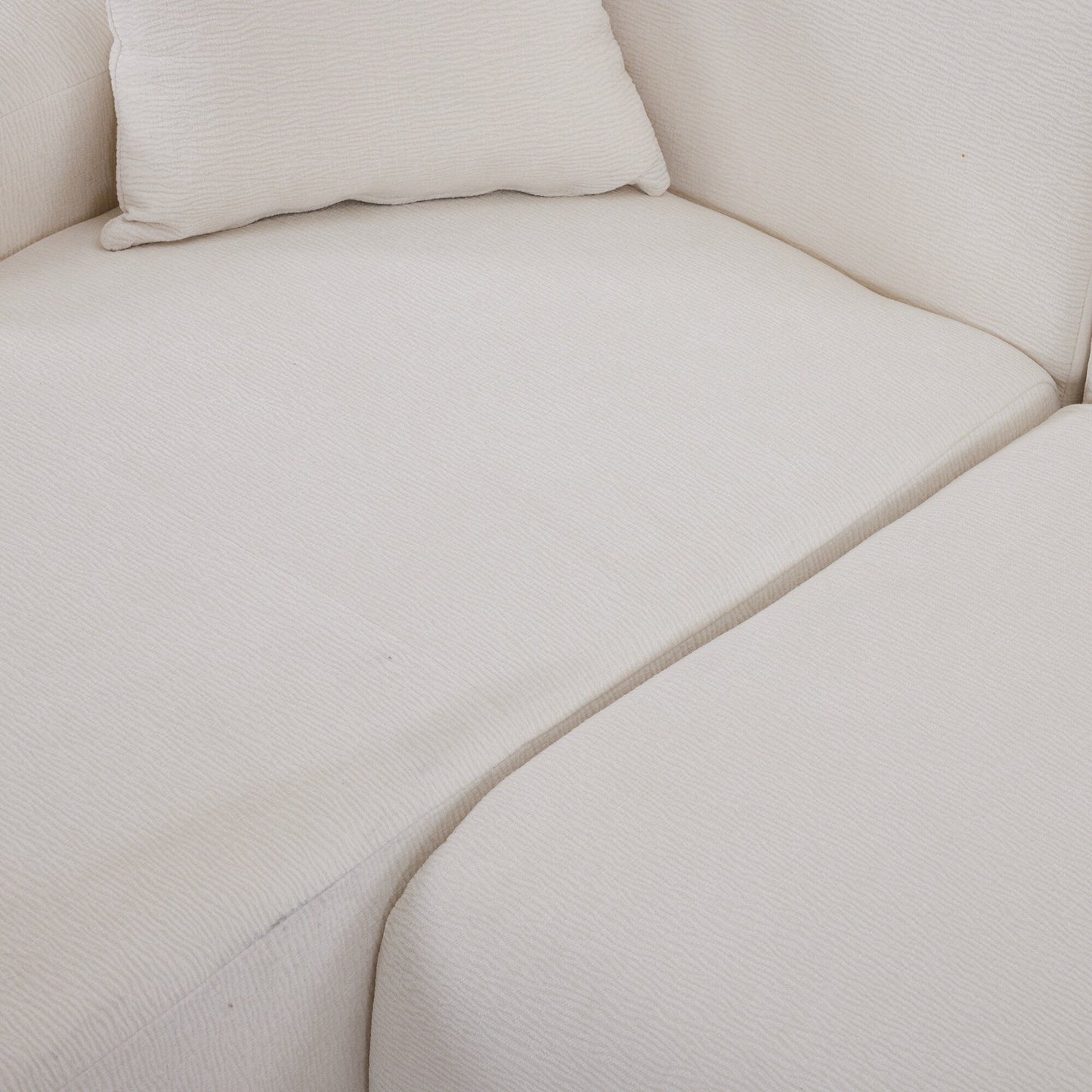 Divano componibile moderno a forma di L, 2 pezzi, combinazione libera, con seduta profonda, per soggiorno e salone