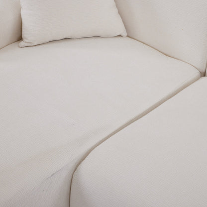 Divano componibile moderno a forma di L, 2 pezzi, combinazione libera, con seduta profonda, per soggiorno e salone