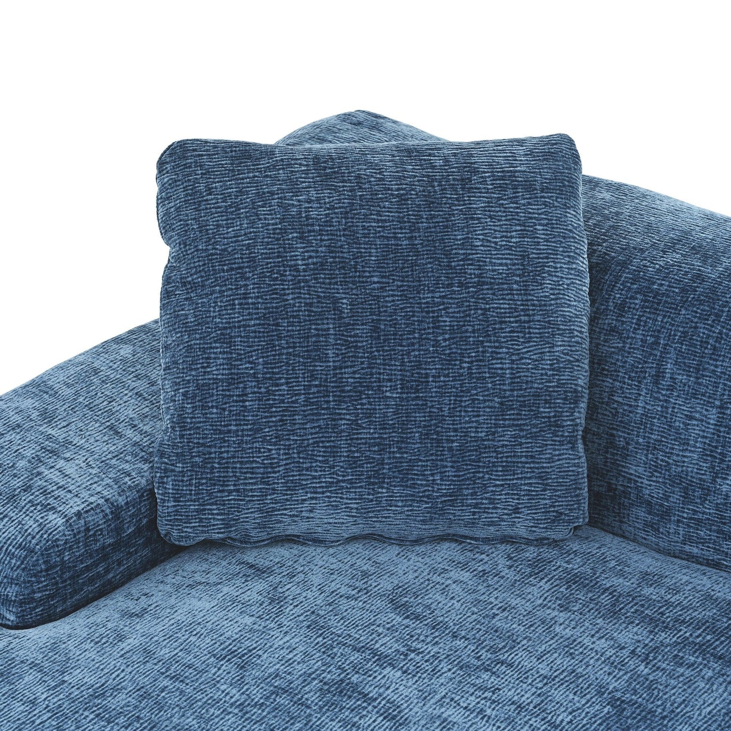 Divano componibile moderno a forma di L, 2 pezzi, combinazione libera, con seduta profonda, per soggiorno e salone