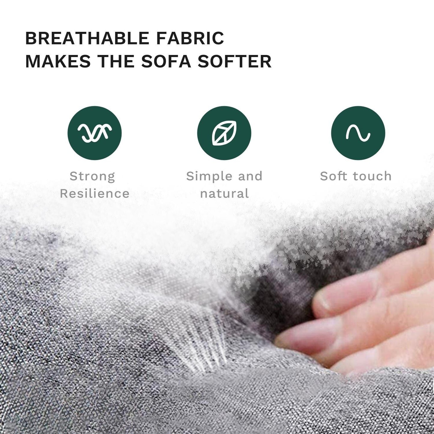 Divano moderno e grazioso, set di futon, comodo divano letto regolabile