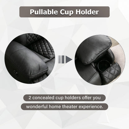 Poltrona massaggiante moderna in pelle reclinabile elettricamente e riscaldata per anziani