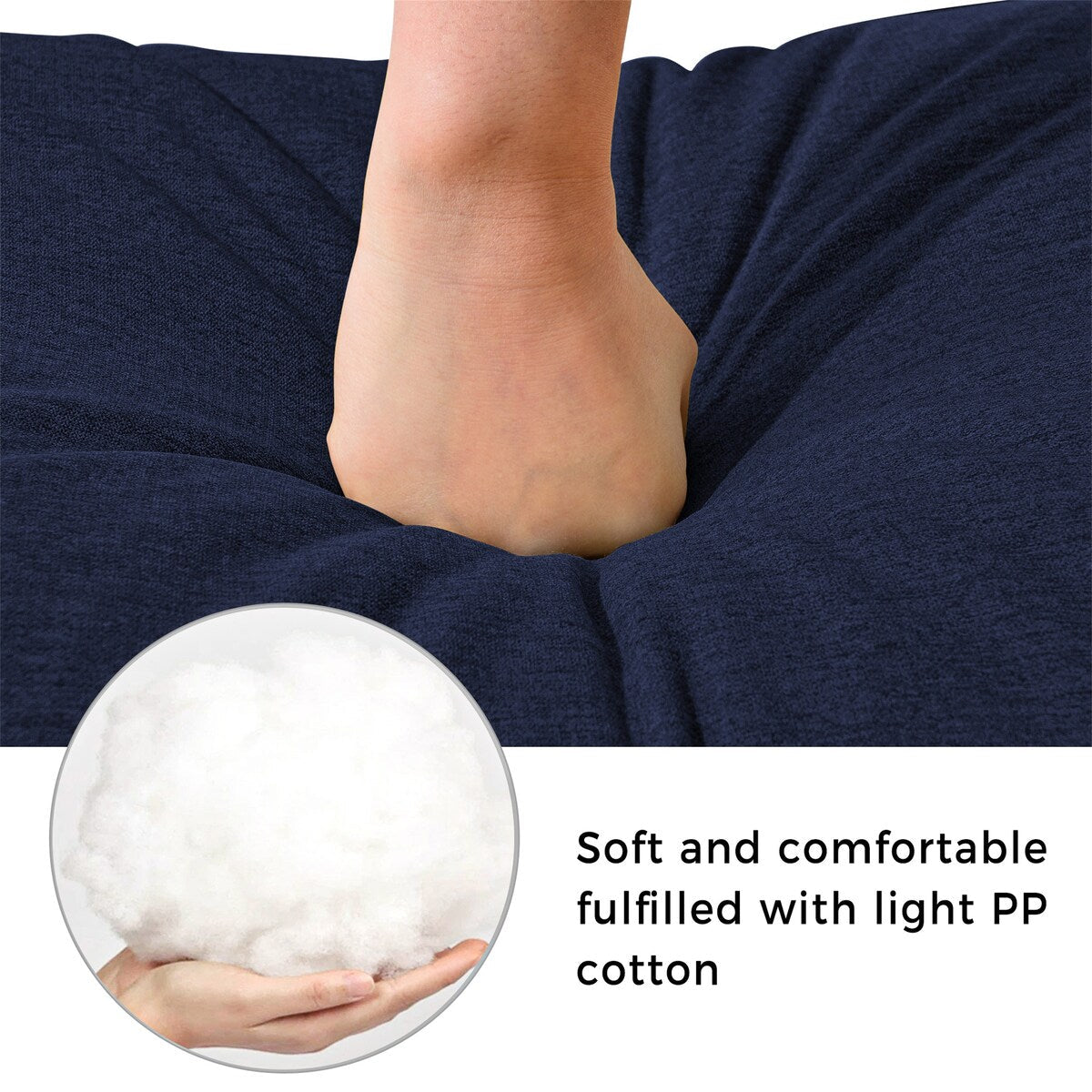 Poltrona angolare moderna in tessuto di lino di Harper&amp;Bright Designs