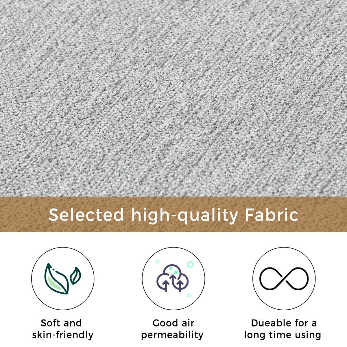 Poltrona angolare moderna in tessuto di lino di Harper&amp;Bright Designs