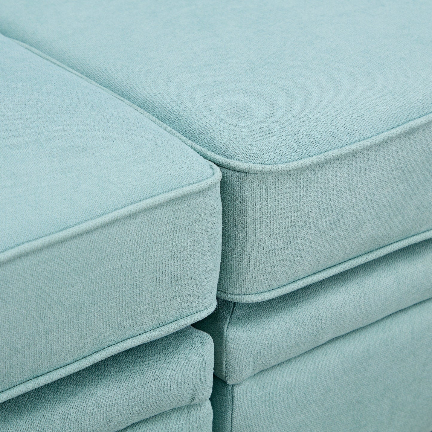 Divano moderno rivestito in lino, grande divano letto componibile modulare a forma di U con chaise longue reversibile per soggiorno e appartamento