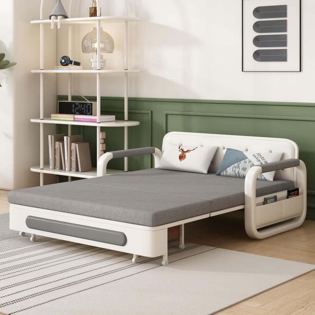 Divano letto moderno in memory foam con contenitore