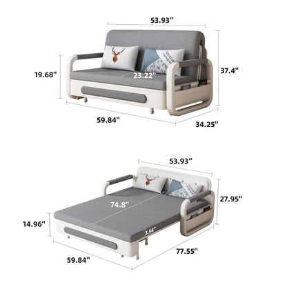 Divano letto moderno in memory foam con contenitore