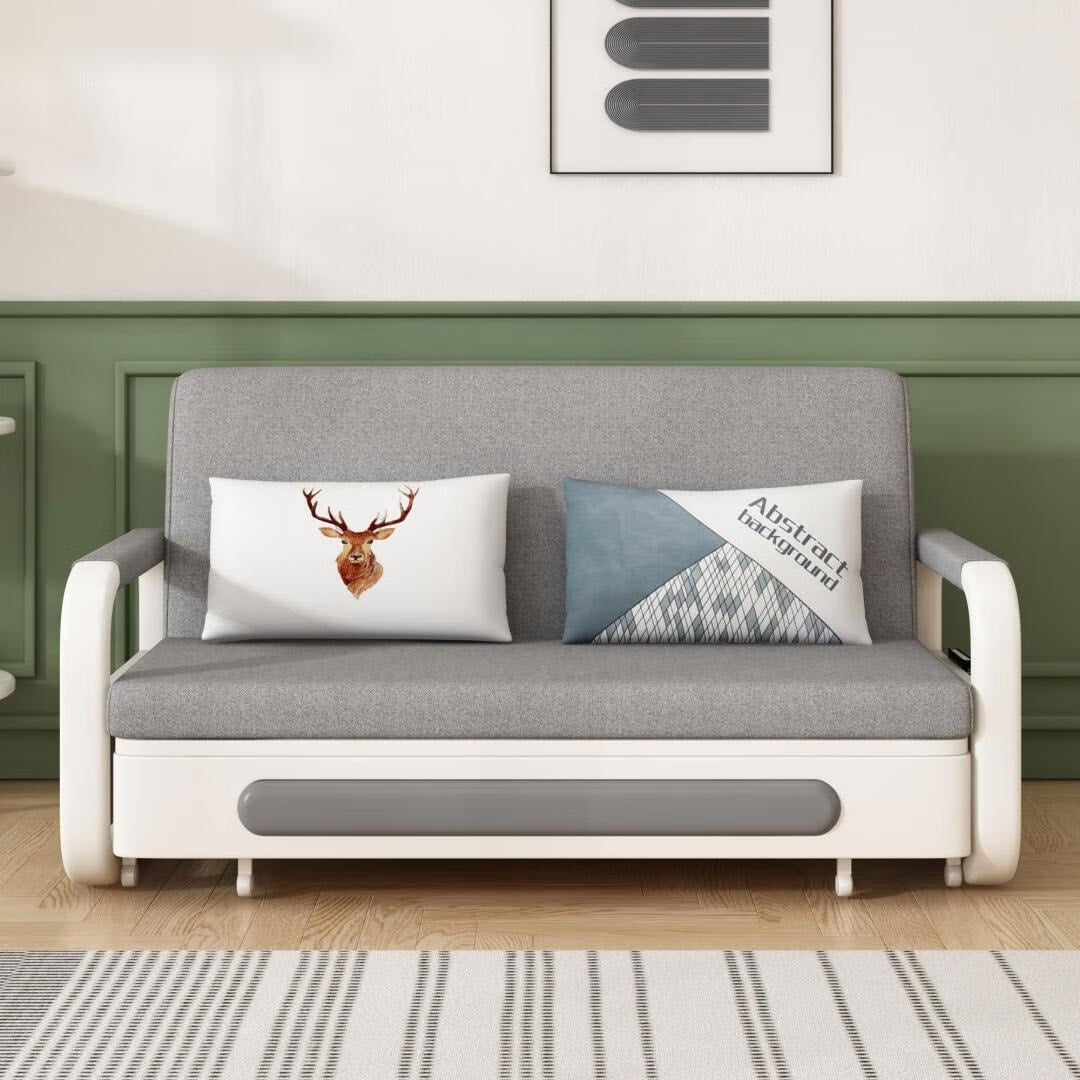 Divano letto moderno in memory foam con contenitore