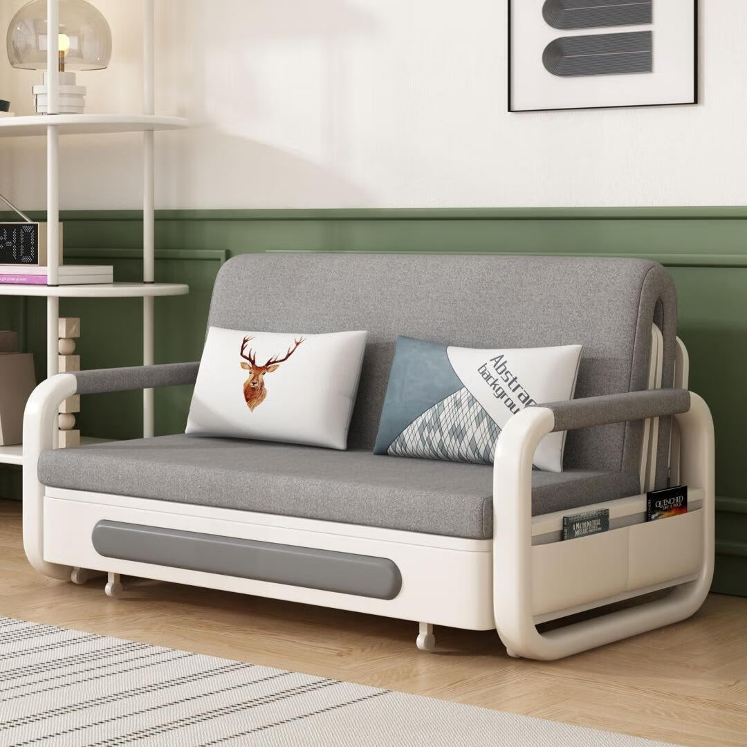 Divano letto moderno in memory foam con contenitore