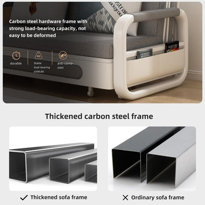 Divano letto moderno in memory foam con contenitore