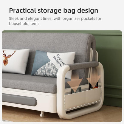 Divano letto moderno in memory foam con contenitore