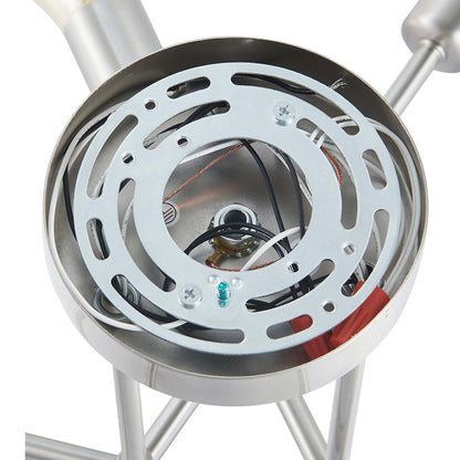 6 - Lampada da soffitto semi-incassata Sputnik in metallo moderno leggero da 23,62''