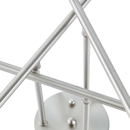 6 - Lampada da soffitto semi-incassata Sputnik in metallo moderno leggero da 23,62''