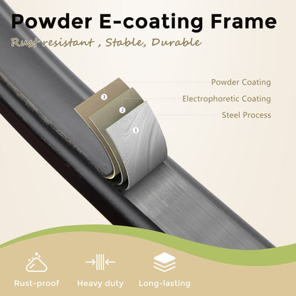 MAISON?ARTS Set da bar moderno in metallo per patio con sgabelli girevoli imbottiti