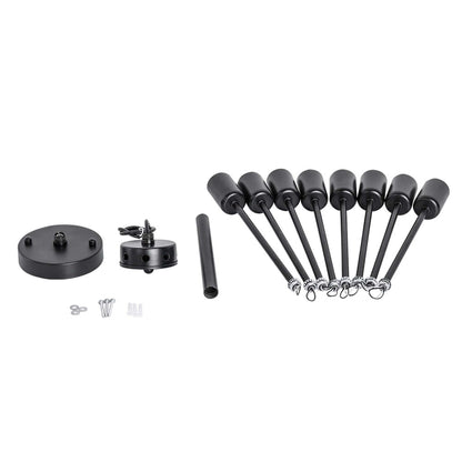 Lampada semi-incassata Sputnik nera/oro da soffitto per soggiorno/cucina/ufficio/camera da letto/ingresso