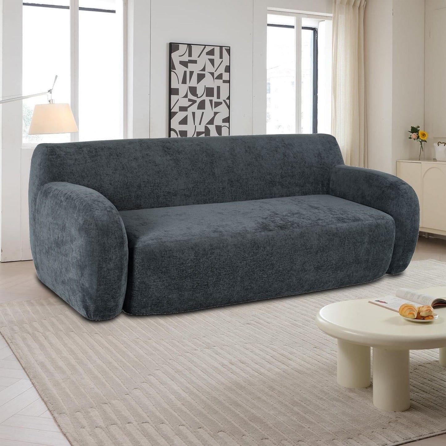 Divano a sacco moderno e minimalista con imbottitura in schiuma ad alta resilienza per camera da letto, soggiorno, appartamento, dormitorio, salotto