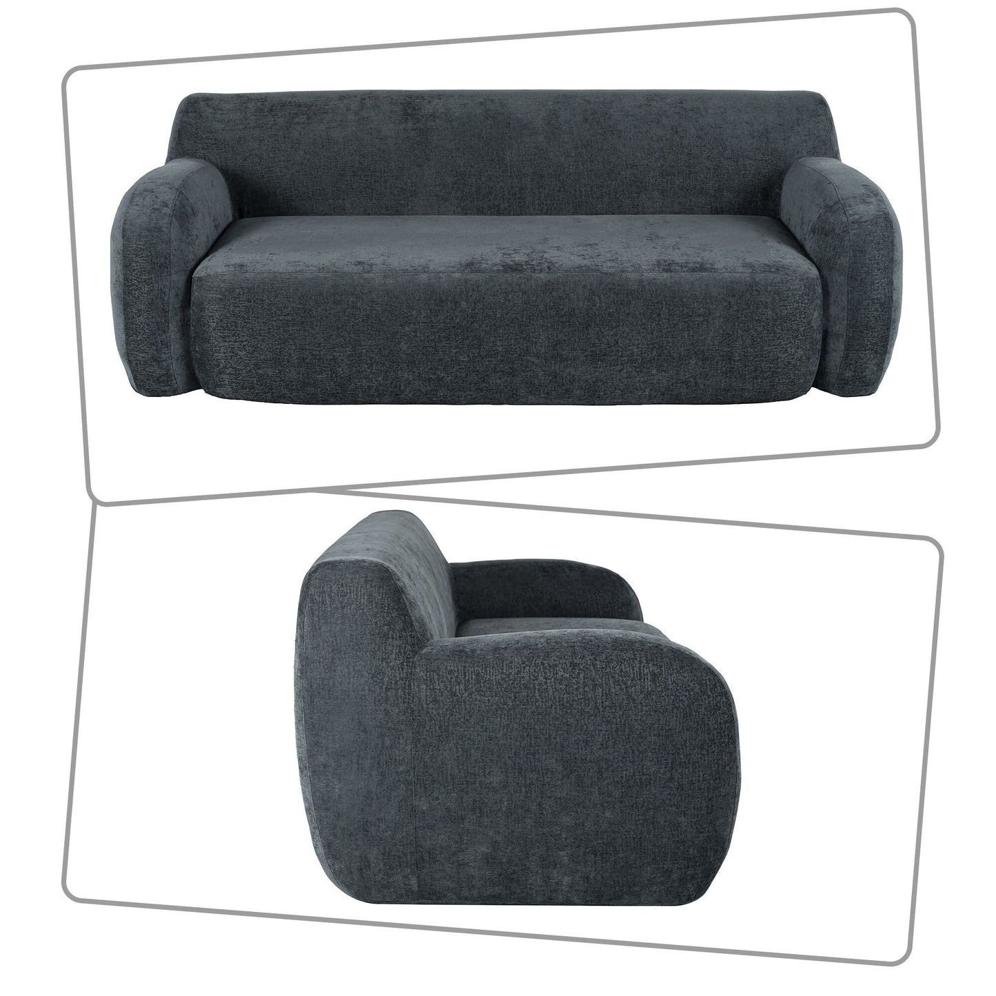 Divano a sacco moderno e minimalista con imbottitura in schiuma ad alta resilienza per camera da letto, soggiorno, appartamento, dormitorio, salotto