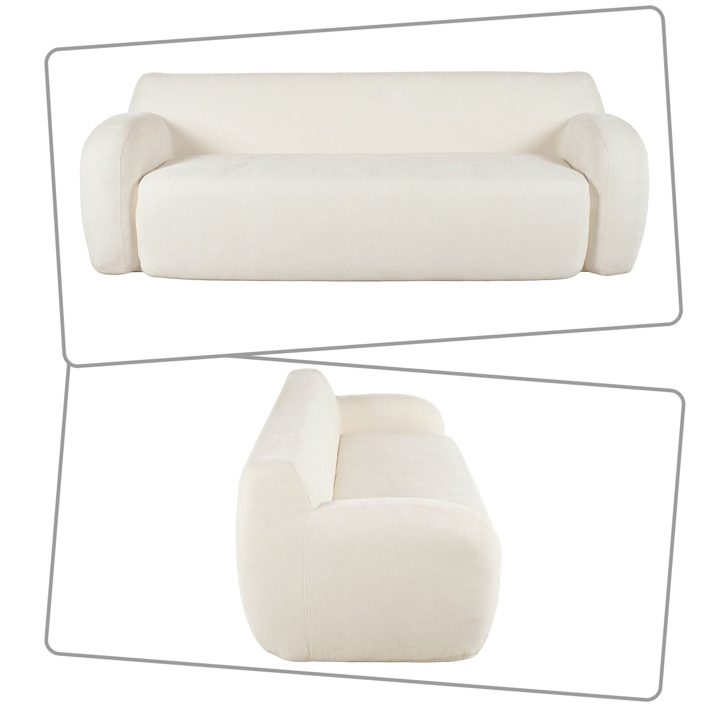 Divano a sacco moderno e minimalista con imbottitura in schiuma ad alta resilienza per camera da letto, soggiorno, appartamento, dormitorio, salotto