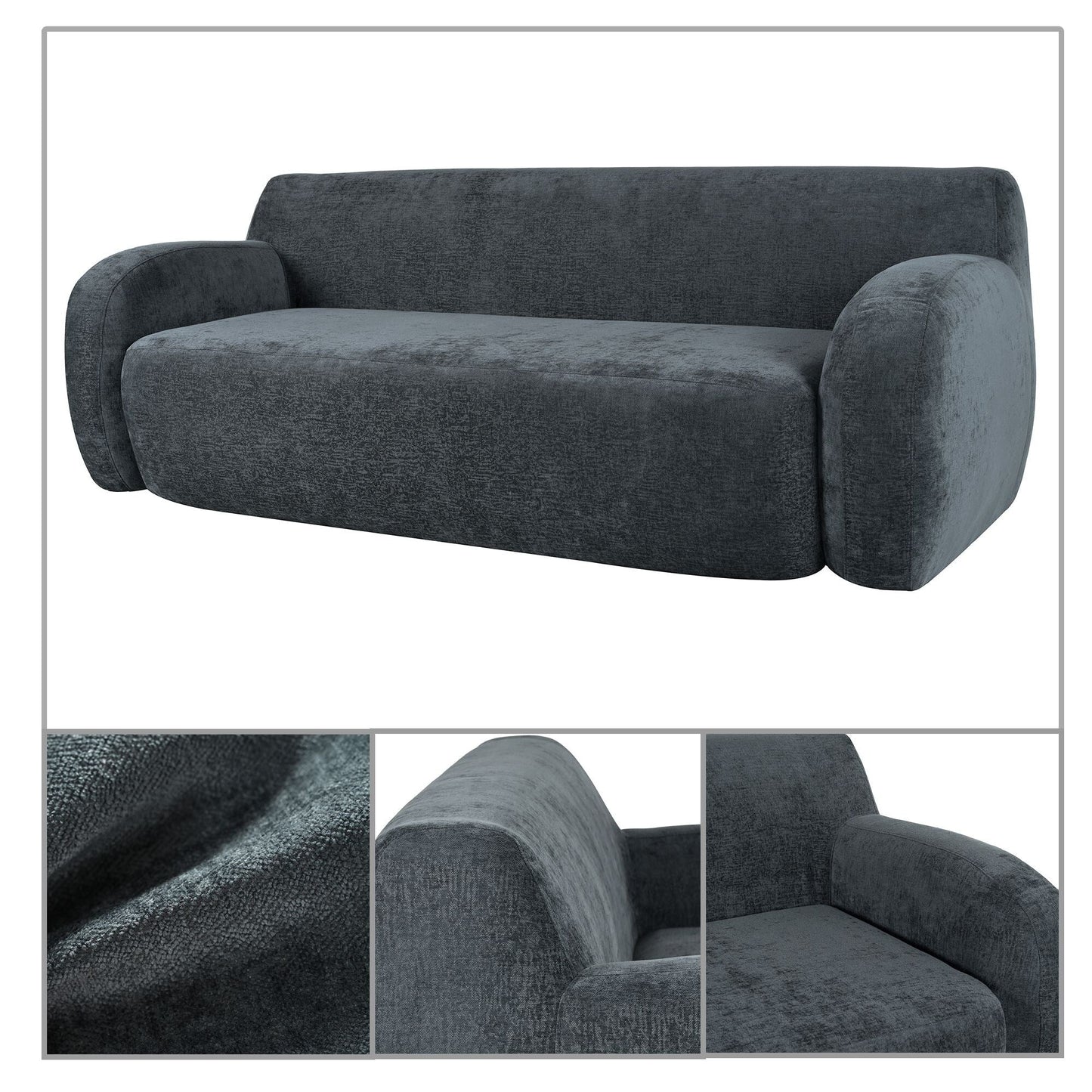 Divano a sacco moderno e minimalista con imbottitura in schiuma ad alta resilienza per camera da letto, soggiorno, appartamento, dormitorio, salotto