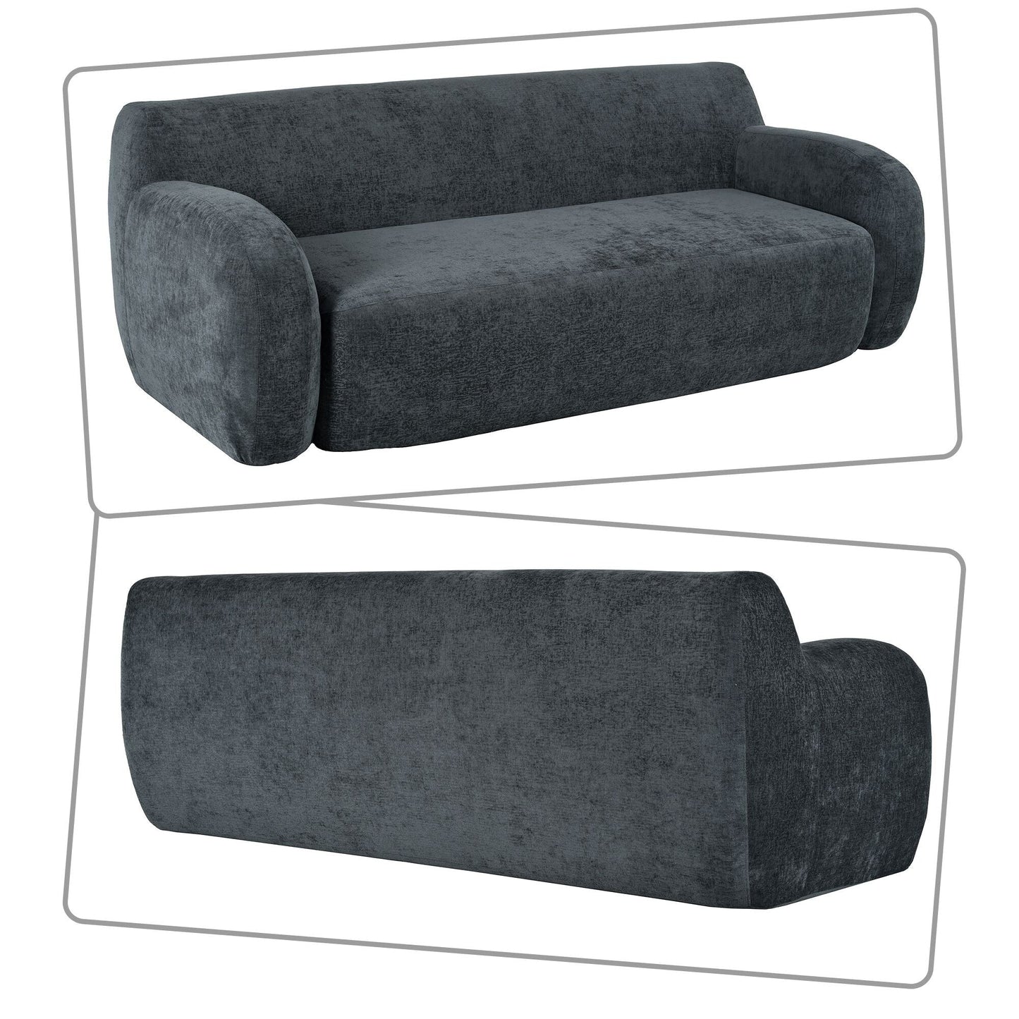 Divano a sacco moderno e minimalista con imbottitura in schiuma ad alta resilienza per camera da letto, soggiorno, appartamento, dormitorio, salotto