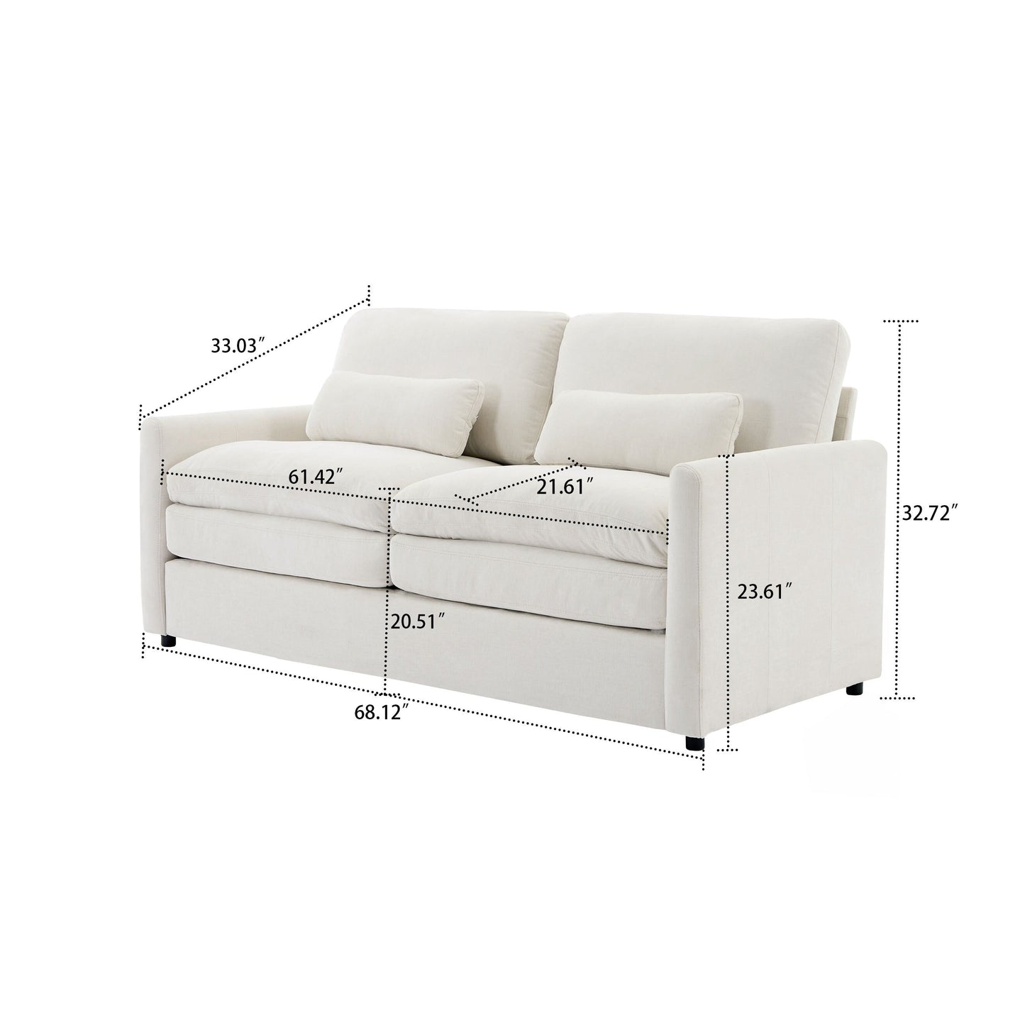 Divano moderno e minimalista per soggiorno rivestito in tessuto ciniglia