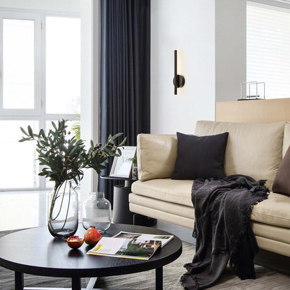 Applique da parete lineare a LED integrata in metallo, moderna e minimalista, industriale