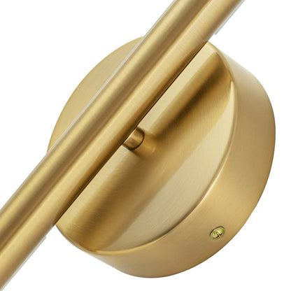 Applique da parete lineare a LED integrata in metallo, moderna e minimalista, industriale