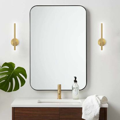 Applique da parete lineare a LED integrata in metallo, moderna e minimalista, industriale