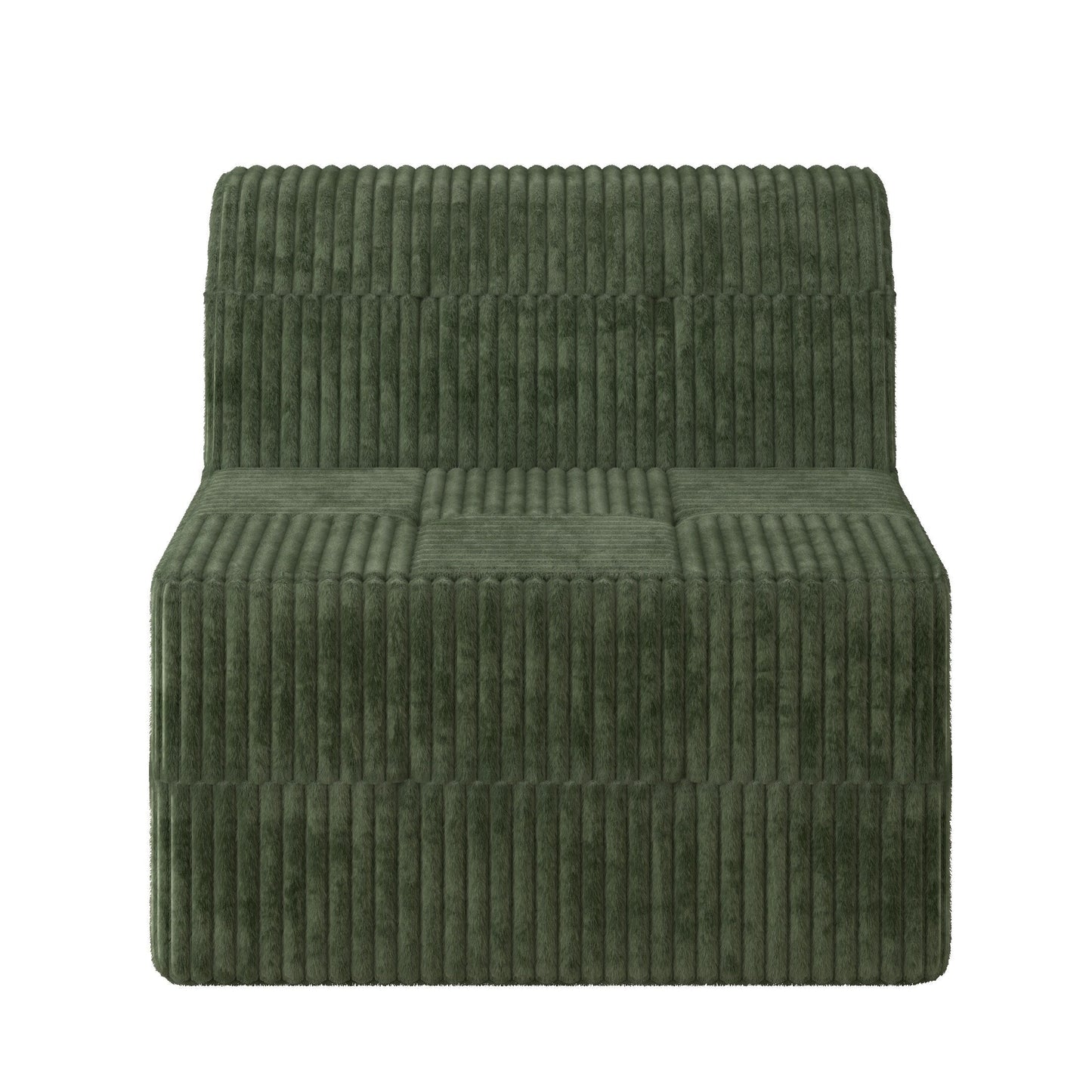 Divano letto moderno e minimalista modulare senza braccioli, poltrona, divano letto singolo per soggiorno, camera da letto