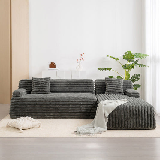 Divano componibile moderno modulare Cloud, divano componibile liberamente con 2 cuscini per soggiorno