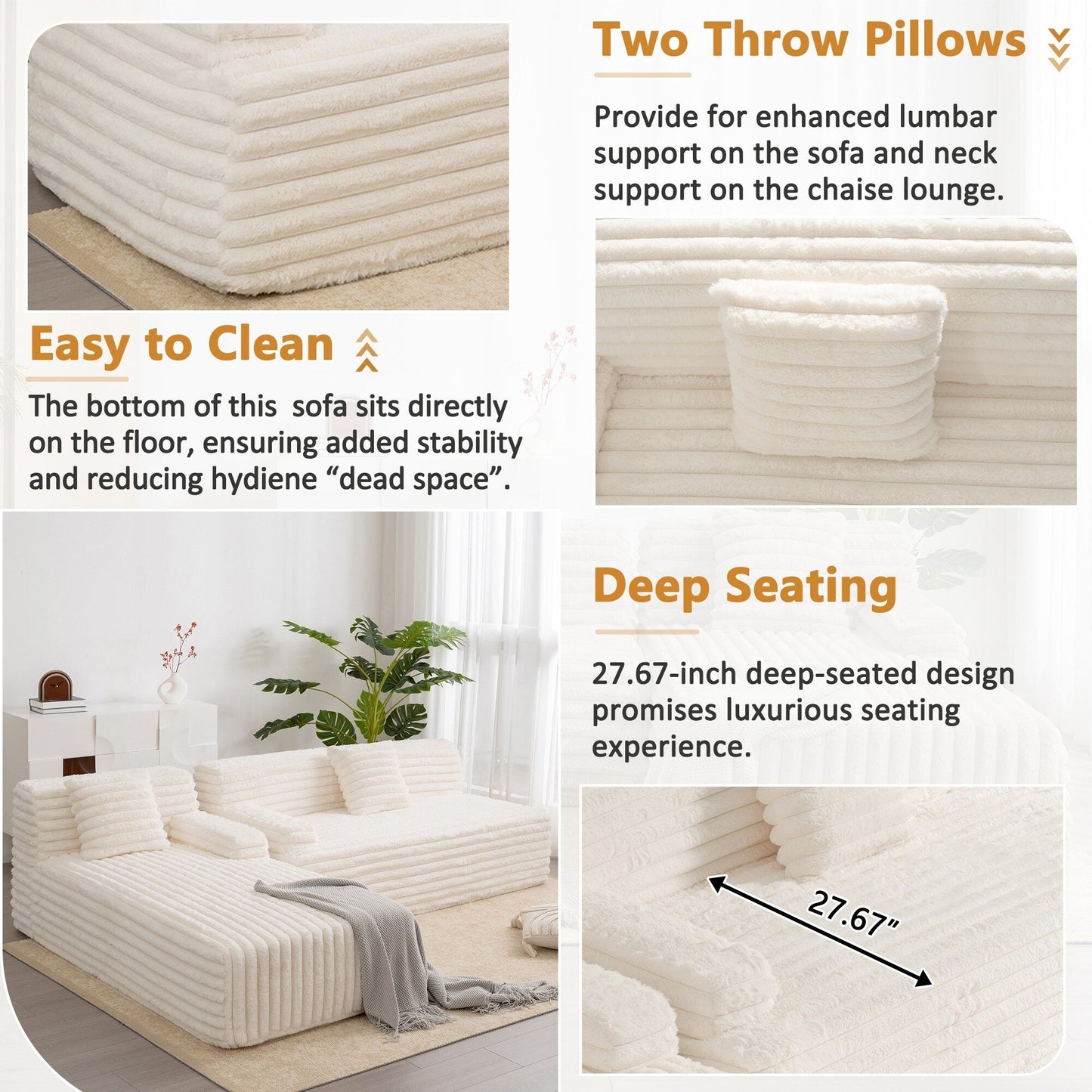 Divano componibile moderno modulare Cloud, divano componibile liberamente con 2 cuscini per soggiorno