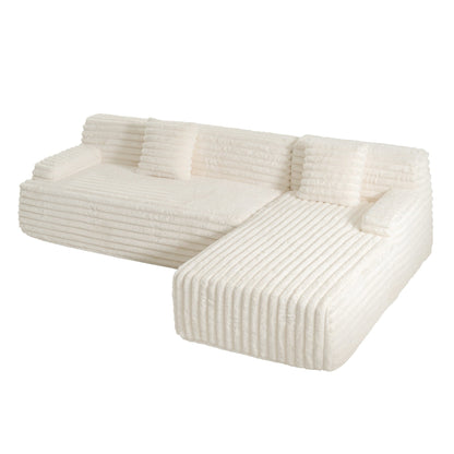 Divano componibile moderno modulare Cloud, divano componibile liberamente con 2 cuscini per soggiorno