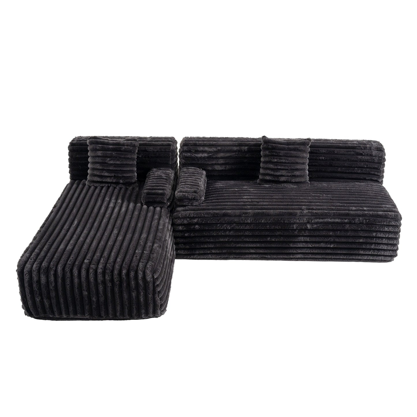 Divano componibile moderno modulare Cloud, divano componibile liberamente con 2 cuscini per soggiorno