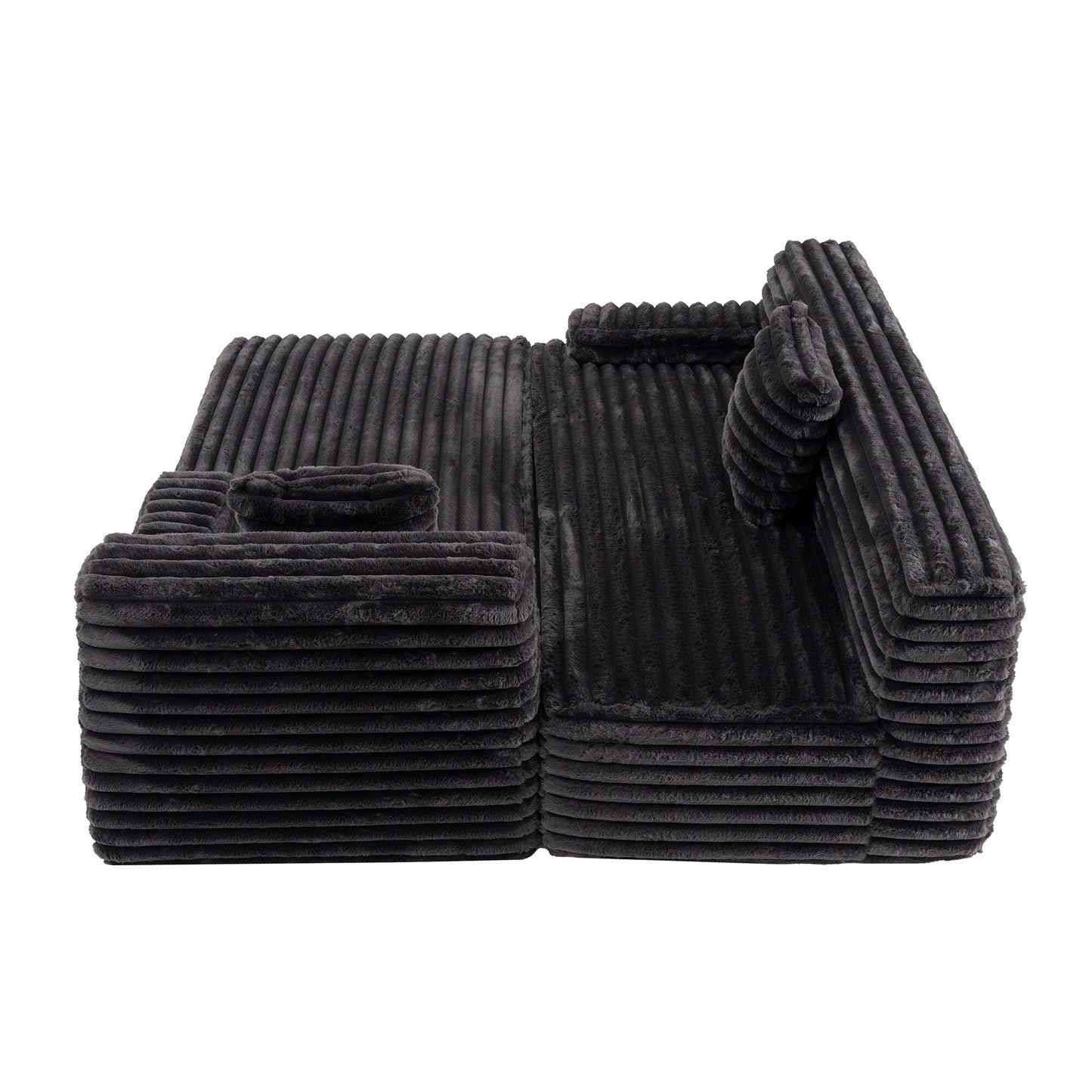 Divano componibile moderno modulare Cloud, divano componibile liberamente con 2 cuscini per soggiorno