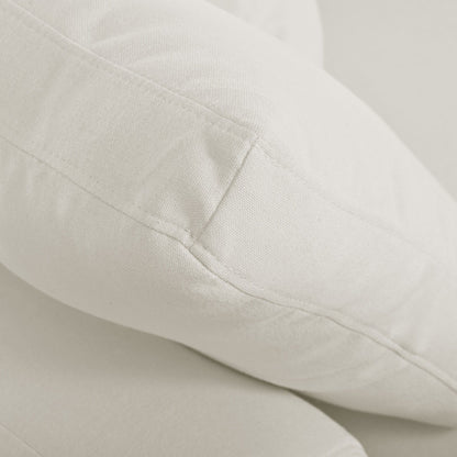 Divano componibile moderno a forma di U con pouf e cuscini rimovibili per il soggiorno