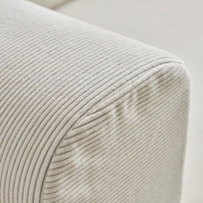 Divano letto moderno multifunzionale a 3 posti in velluto a coste con layout versatili e design ergonomico