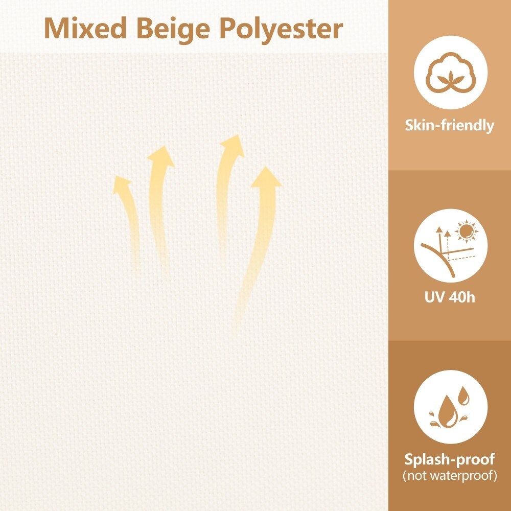 Set di divani moderni da esterno in legno di acacia e metallo, 3 pezzi, per patio