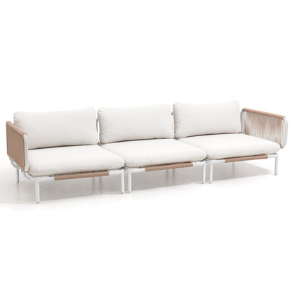 Divano componibile da esterno Pellebant, set di sedute da conversazione per patio