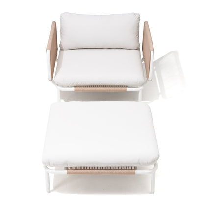 Divano componibile da esterno Pellebant, set di sedute da conversazione per patio