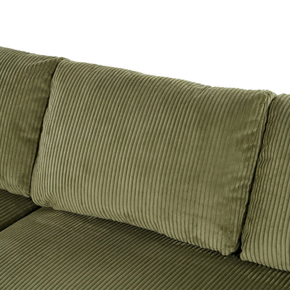 Divano componibile moderno a 3 posti di grandi dimensioni con portabicchieri e porte di ricarica USB, cuscini spessi per il soggiorno