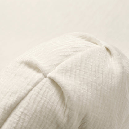 Divano componibile moderno oversize curvo a 4 posti con 3 cuscini rotondi per soggiorno